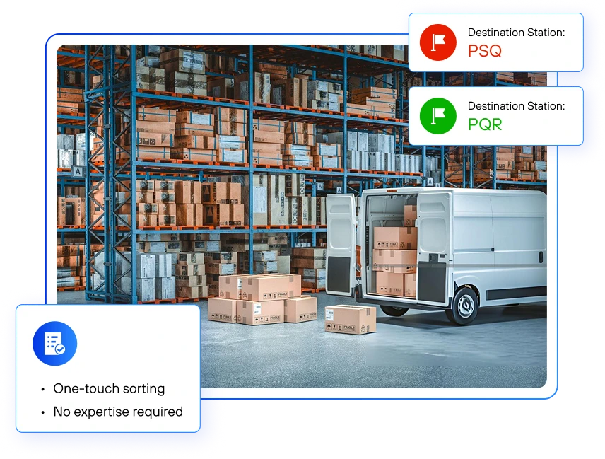 Achieve first-time deliveries with Shipment Sorting AI